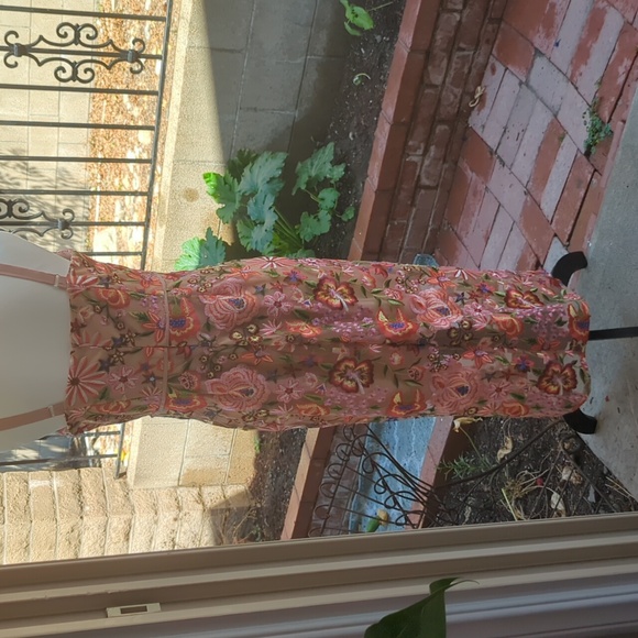 Sam Edelman Floral Embroidered Midi Sheath Dress New with Tags - Picture 5 of 12